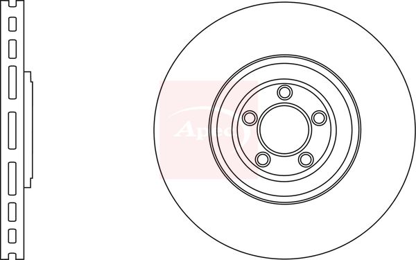 Apec DSK2817 Brake Disc - 1