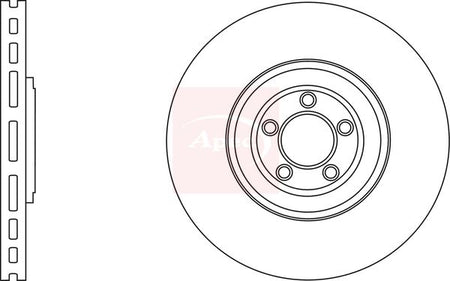 Apec DSK2817 Brake Disc - 1