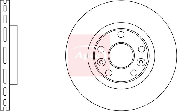 Apec DSK2823 Brake Disc - 1