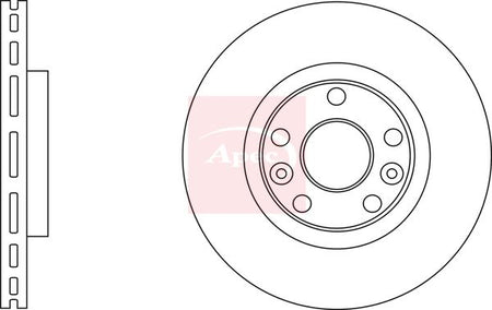 Apec DSK2823 Brake Disc - 1