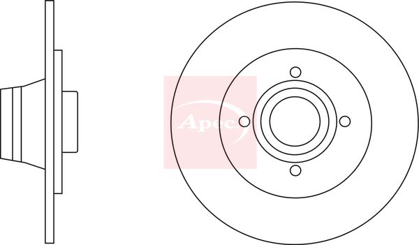 Apec DSK2826 Brake Disc - 1