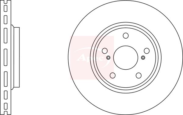 Apec DSK2829 Brake Disc - 1