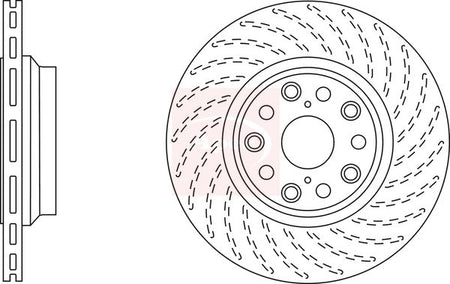 Apec DSK2830 Brake Disc - 1