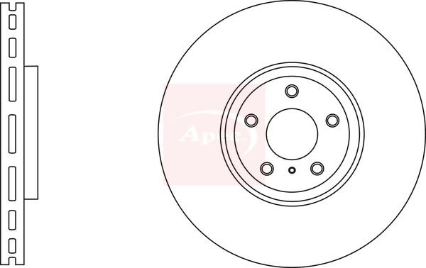 Apec DSK2833 Brake Disc - 1