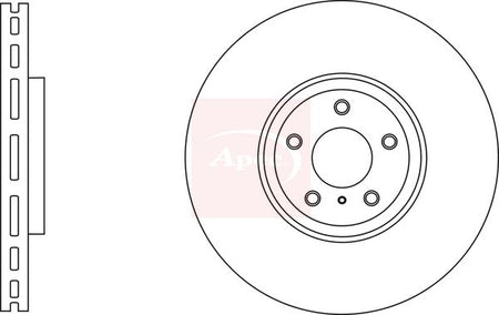 Apec DSK2833 Brake Disc - 1