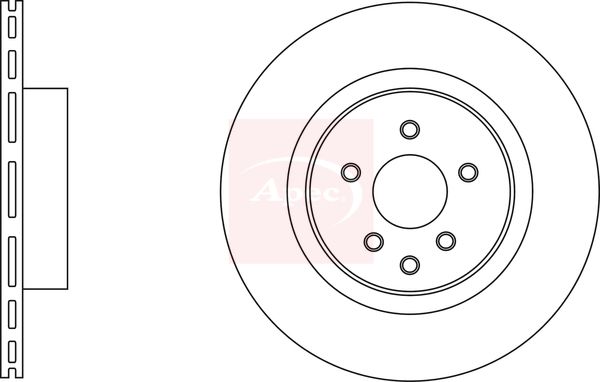 Apec DSK2834 Brake Disc - 1
