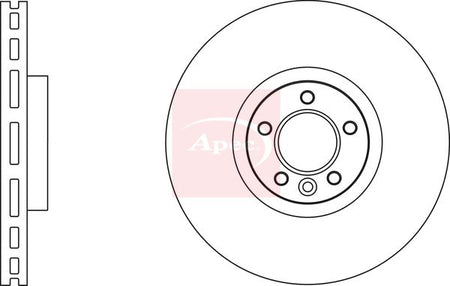 Apec DSK2835 Brake Disc - 1