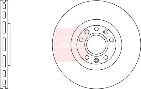 Apec DSK2836 Brake Disc - 1