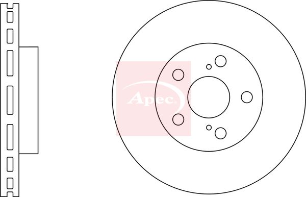 Apec DSK2837 Brake Disc - 1