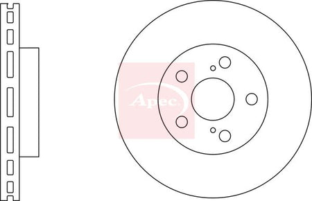 Apec DSK2837 Brake Disc - 1