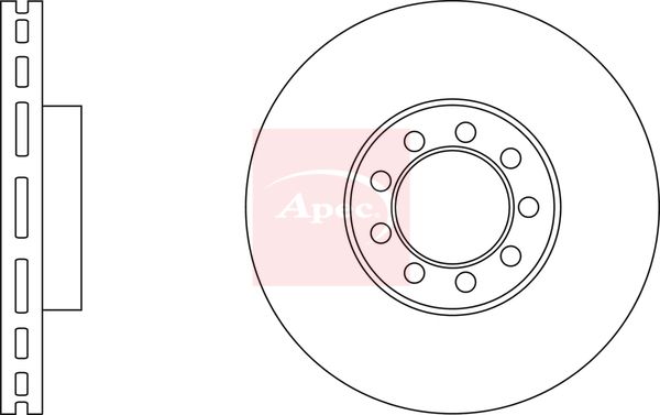 Apec DSK2842 Brake Disc - 1