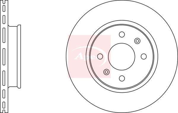 Apec DSK2846 Brake Disc - 1