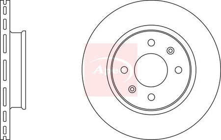 Apec DSK2846 Brake Disc - 1