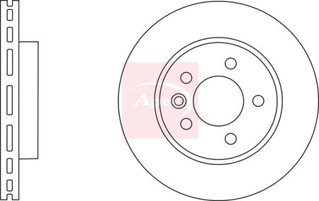 Apec DSK2847 Brake Disc - 1