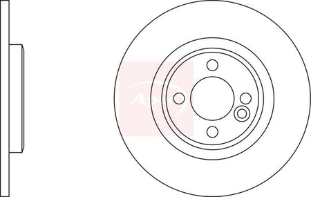 Apec DSK2851 Brake Disc - 1