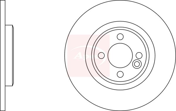 Apec DSK2851 Brake Disc - 1