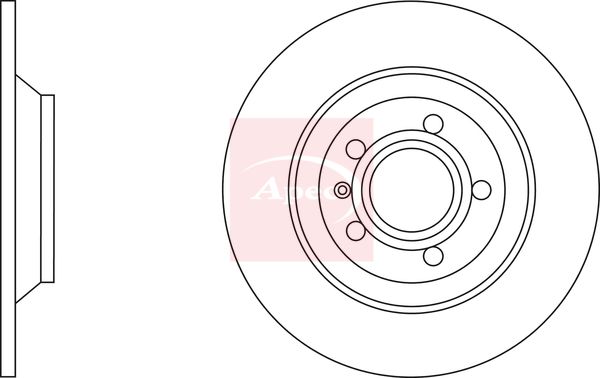 Apec DSK2854 Brake Disc - 1