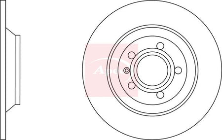 Apec DSK2854 Brake Disc - 1