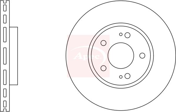 Apec DSK2856 Brake Disc - 1