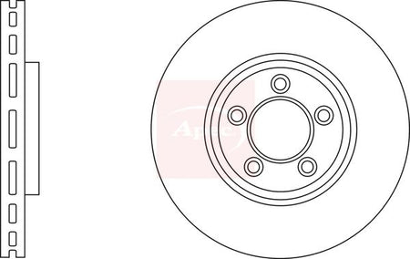 Apec DSK2857 Brake Disc - 1