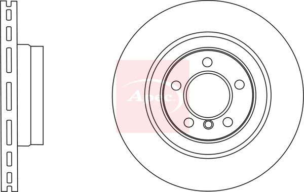 Apec DSK2860 Brake Disc - 1