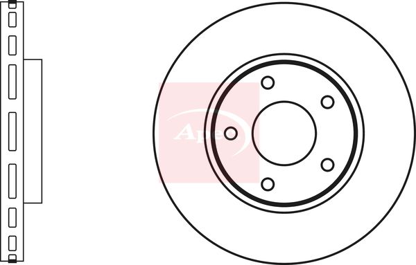 Apec DSK2862 Brake Disc - 1