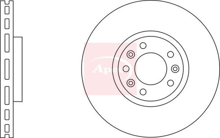 Apec DSK2864 Brake Disc - 1