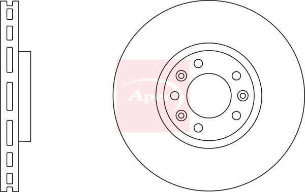 Apec DSK2864 Brake Disc - 1