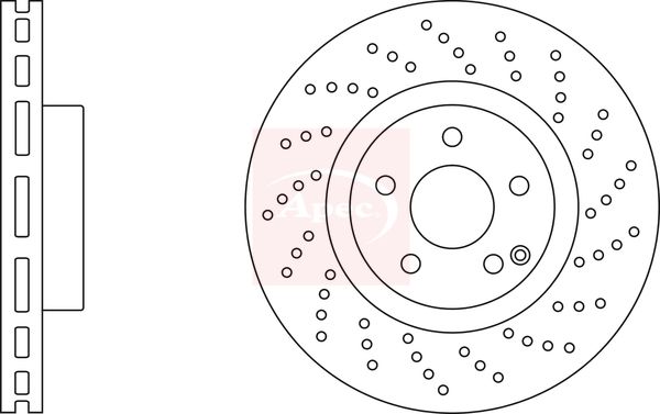 Apec DSK2866 Brake Disc - 1