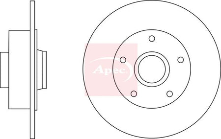 Apec DSK2871 Brake Disc - 1