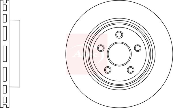 Apec DSK2875 Brake Disc - 1