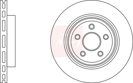 Apec DSK2875 Brake Disc - 1