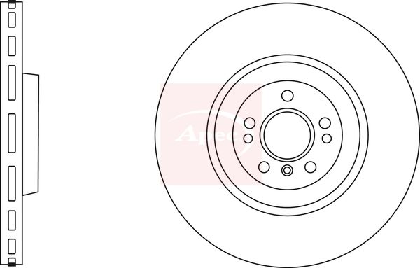 Apec DSK2876 Brake Disc - 1