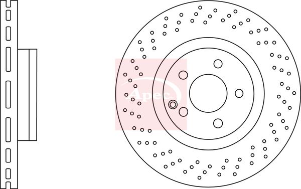 Apec DSK2877 Brake Disc - 1