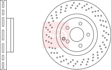 Apec DSK2877 Brake Disc - 1