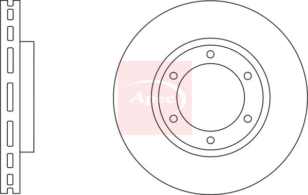 Apec DSK2878 Brake Disc - 1