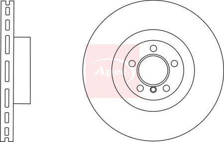 Apec DSK2879 Brake Disc - 1