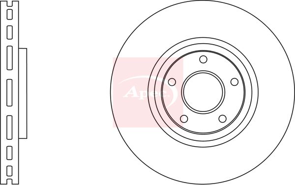 Apec DSK2880 Brake Disc - 1