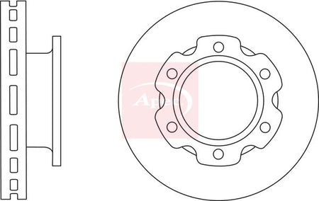 Apec DSK2881 Brake Disc - 1