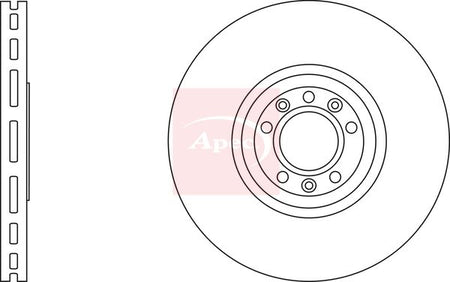 Apec DSK2882 Brake Disc - 1