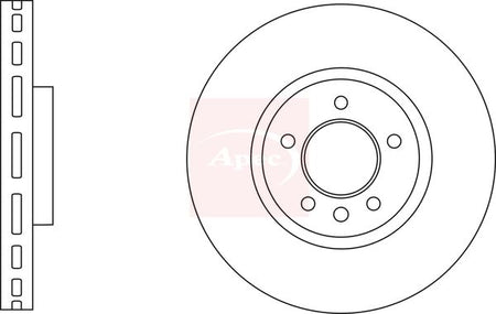 Apec DSK2883 Brake Disc - 1
