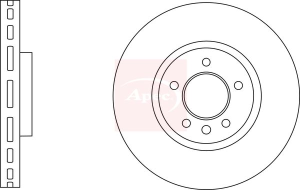 Apec DSK2883 Brake Disc - 1