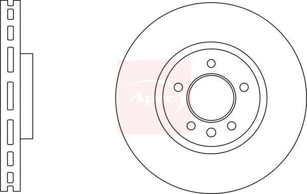 Apec DSK2884 Brake Disc - 1