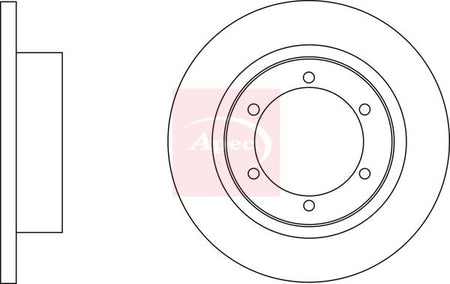 Apec DSK2885 Brake Disc - 1