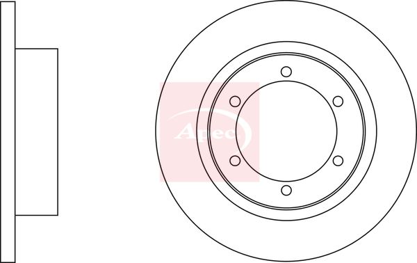 Apec DSK2885 Brake Disc - 1