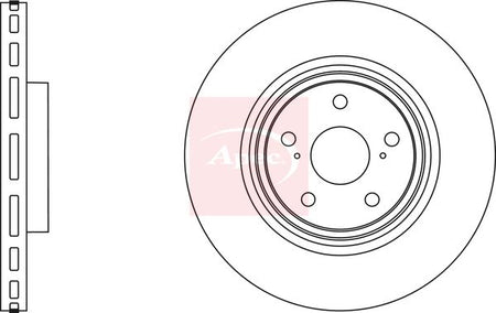 Apec DSK2887 Brake Disc - 1