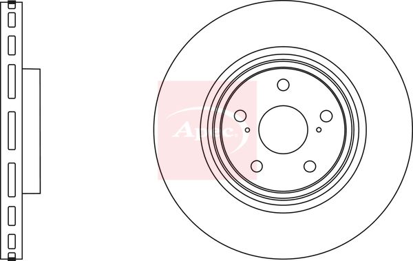 Apec DSK2887 Brake Disc - 1