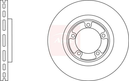 Apec DSK2888 Brake Disc - 1