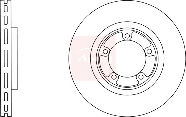 Apec DSK2888 Brake Disc - 1