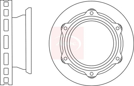 Apec DSK2892 Brake Disc - 1